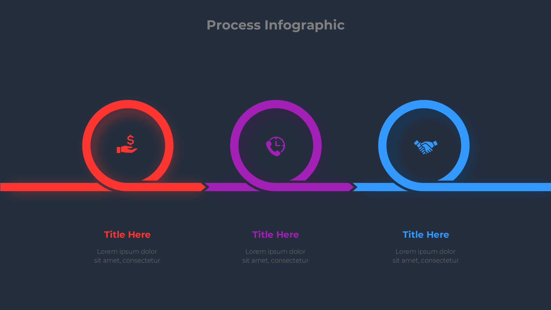 Infographics[dark] slide 3